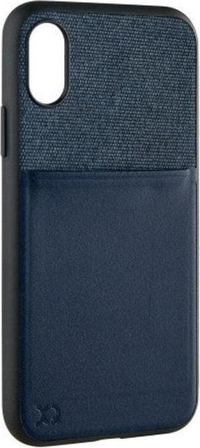 Immagine prodotto Xqisit Custodia per carte blu scuro (Apple iPhone XS)