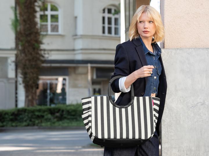 Produktbild reisenthel Einkaufskorb Loopshopper L Summerstripes Black