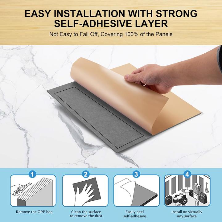 Immagine prodotto Kuchoow Akustikplatten Schallabsorber-Set (12 pz.)