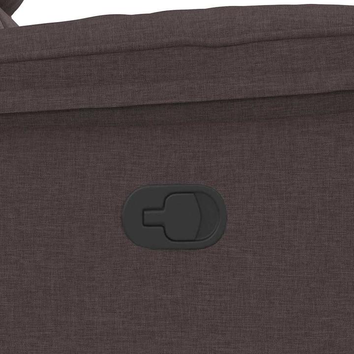 Immagine prodotto vidaXL Poltrona massaggiante in tessuto marrone scuro Poltrona massaggiante TV