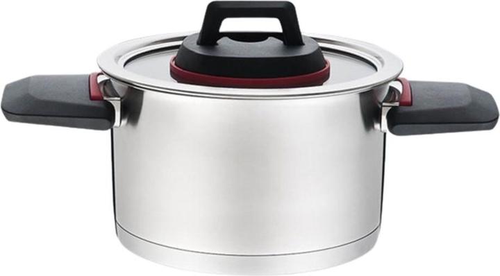 Actual product image Maestro MR-3530-6 Topfset mit Klappgriffen 6 Stück (24 cm, Pan set + pot set, Stainless steel)