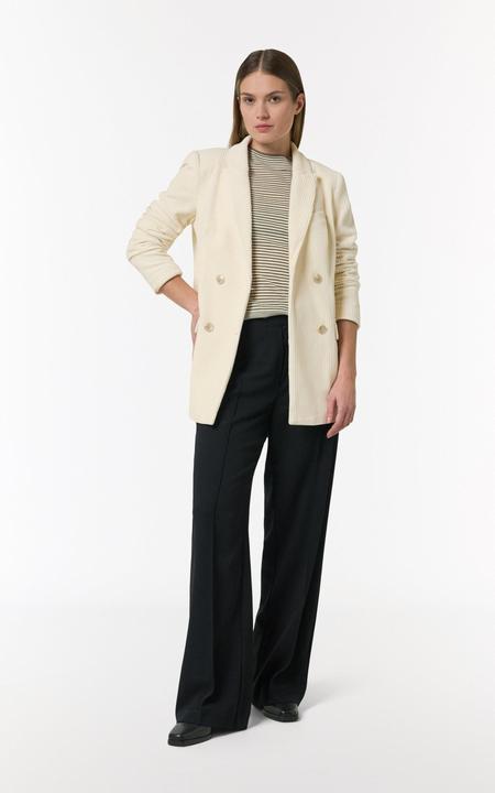 Produktbild Comma Strickpullover Semitransparenter Strickpullover mit angedeutetem Stehkragen (40)