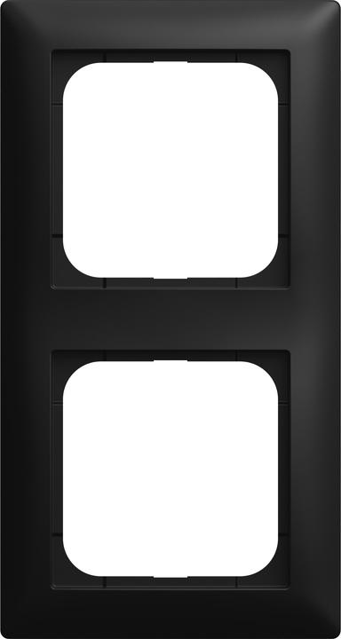 Busch-Jaeger Abdeckrahmen 2-fach Rahmen 1722-915 Busch-balance SI schwarz matt