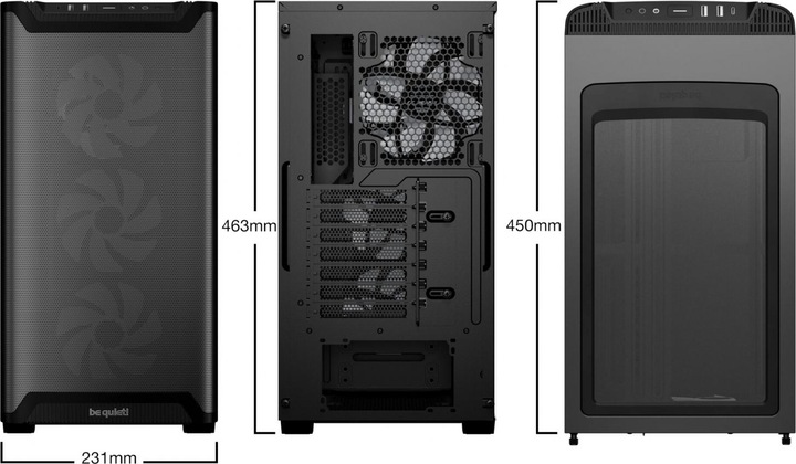 Actual product image be quiet! Pure Base 501 LX (ATX, Mini-ATX, mATX)