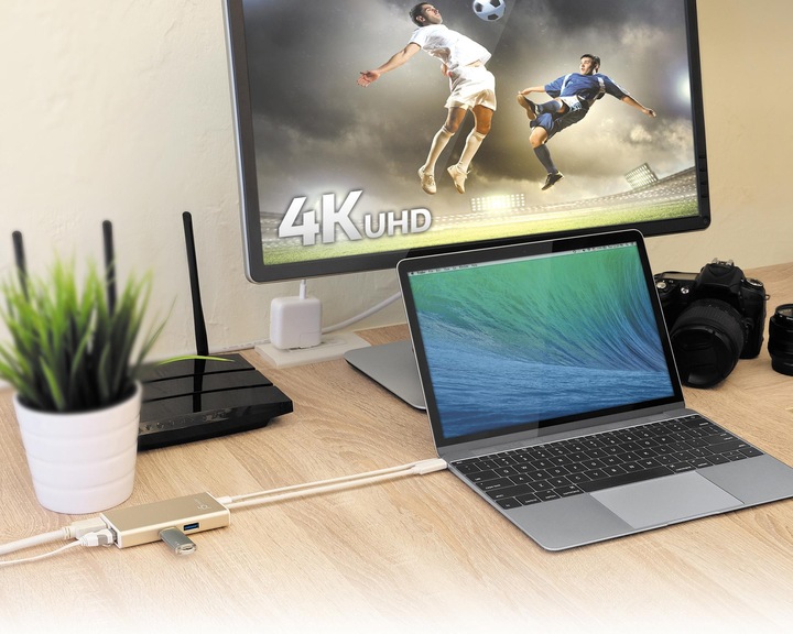 Actual product image j5Create USB 3.0 Type-C Multi Adapter (USB-C, 3 Ports)