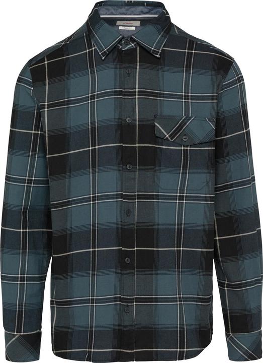 Actual product image S.Oliver Hemd Regular Fit: Kariertes Flanellhemd mit Brusttasche (XXL)