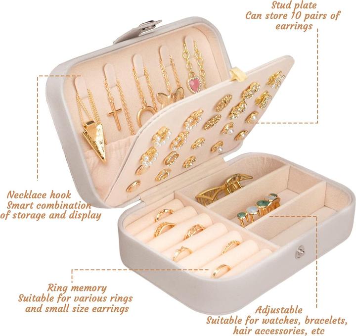 Produktbild Only-Bags.Store Schmuckkästchen, Schmuckaufbewahrung Kleiner Reiseschmuck