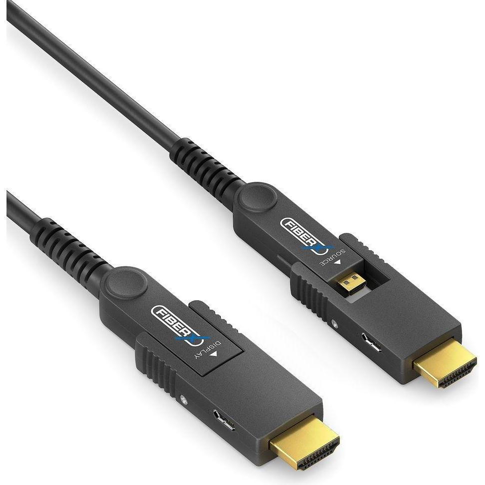 Thumbnail - Purelink FiberX Serie - Micro HDMI/HDMI 4K Glasfaser Verlängerung - 70m (70 m, HDMI), Video Kabel