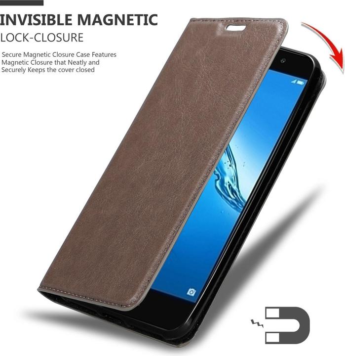 Actual product image Cadorabo Book Invis. Magnetic cover (Huawei Y7 Prime (2017))