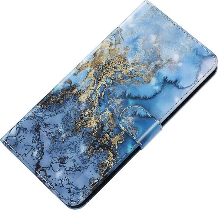 Produktbild Cover-Discount Galaxy A33 5G - Etui Glitzer Effekt Marble blau (Samsung Galaxy A33 5G)