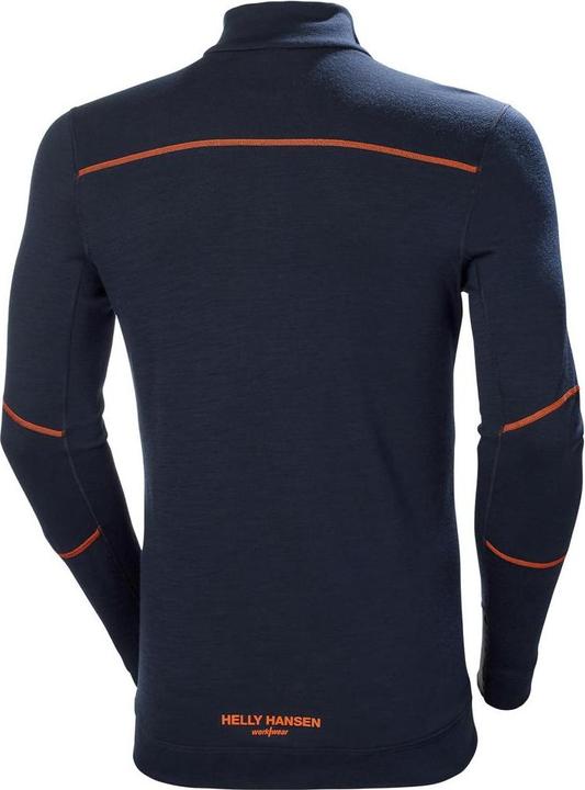 Actual product image Helly Hansen Workwear Apatiniai marškinėliai HELLY HANSEN Lifa Merino Half Zip, oranžiniai S (S)