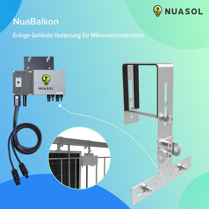 Actual product image Nuasol Balcony railing bracket (Solar system mounting material)