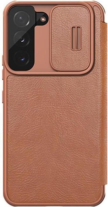 Produktbild Nillkin Qin Leather Pro Case Case for Samsung Galaxy S22 Camera Protector Case Case Flip Cover Brown (Samsung Galaxy S22)