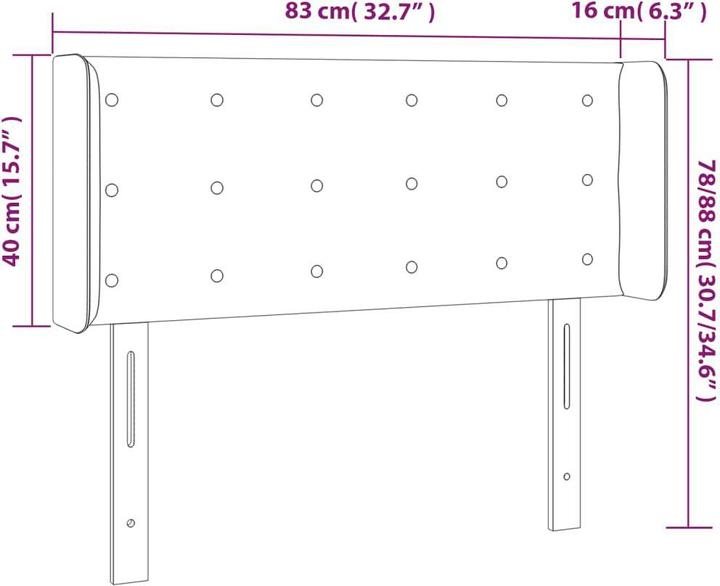 Actual product image vidaXL Leilani (83 x 16 x 88 cm)