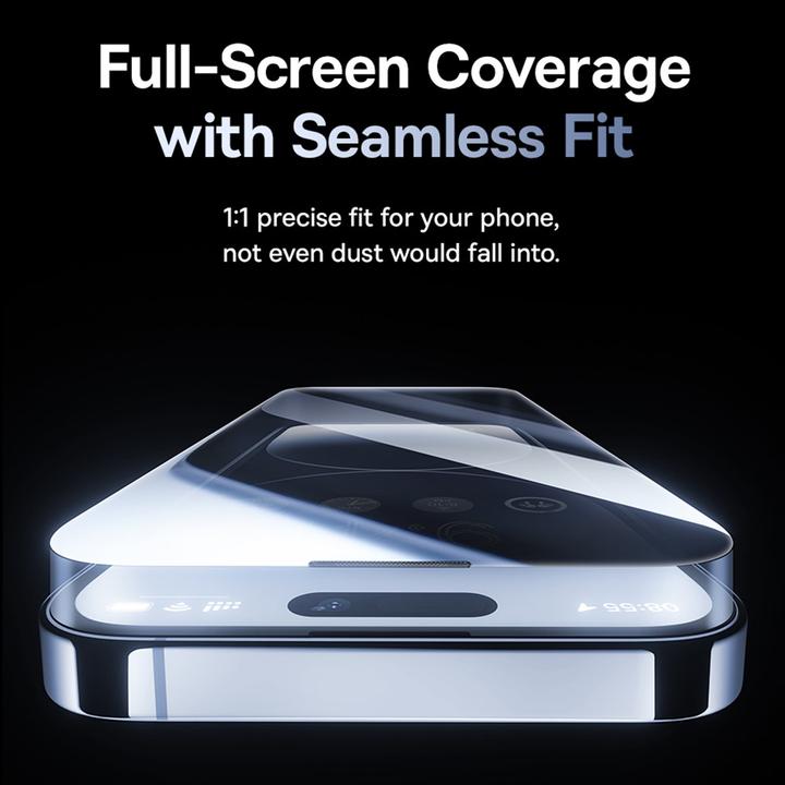 Produktbild Baseus Panzerglas mit Sichtschutz (1 Stk., Apple iPhone 15 Pro)