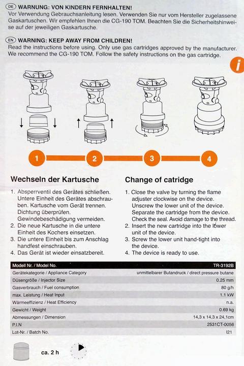 Produktbild GuGus Gas Kocher