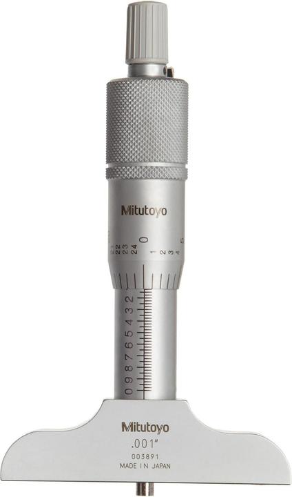 Mitutoyo 128-105 dieptemeetschroef, 0-1 inch