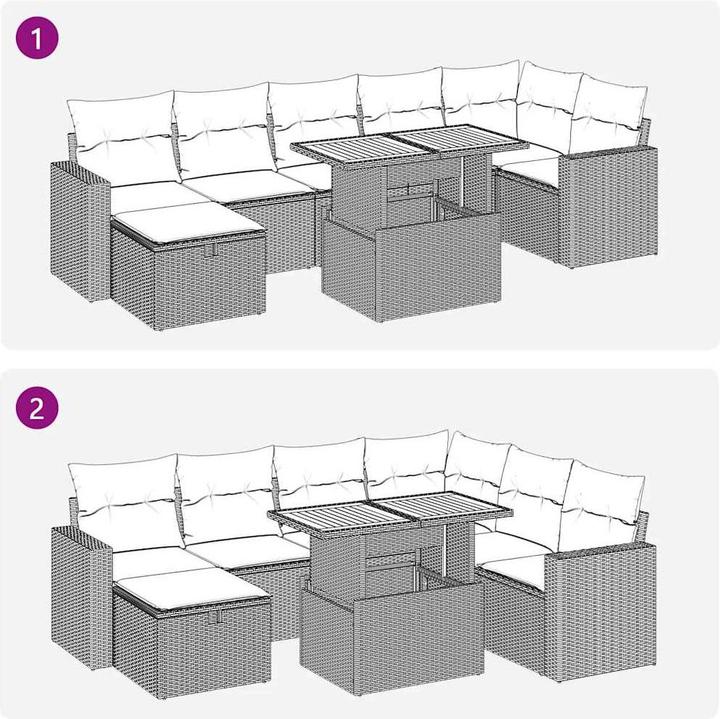 Produktbild vidaXL Garten Sofagarnitur