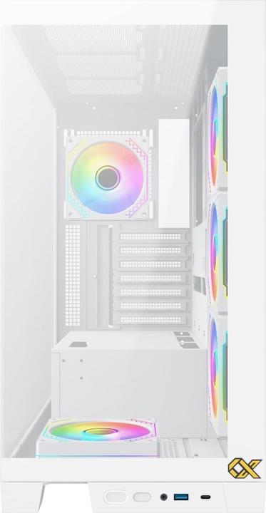 Actual product image Xigmatek Boitier Moyen Tour ATX Endorphin Ultra RGB avec panneaux vitrés (Blanc) (ATX, mATX, Mini-ITX)