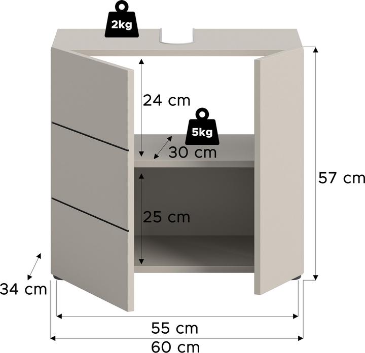Produktbild Xonox Home Vira (60 x 34 x 57 cm)