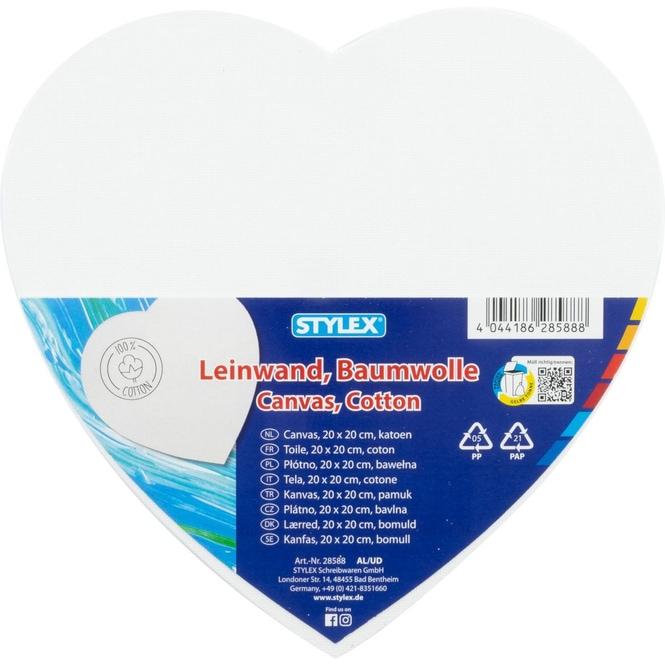 Stylex Canvas heart 20x20cm 28588 (20 x 20 cm)