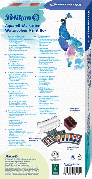 Produktbild Pelikan Aquarellkasten, 24 Farben