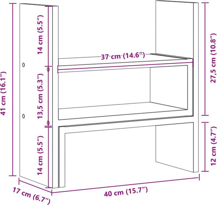 Image du produit vidaXL Schreibtisch-Organizer