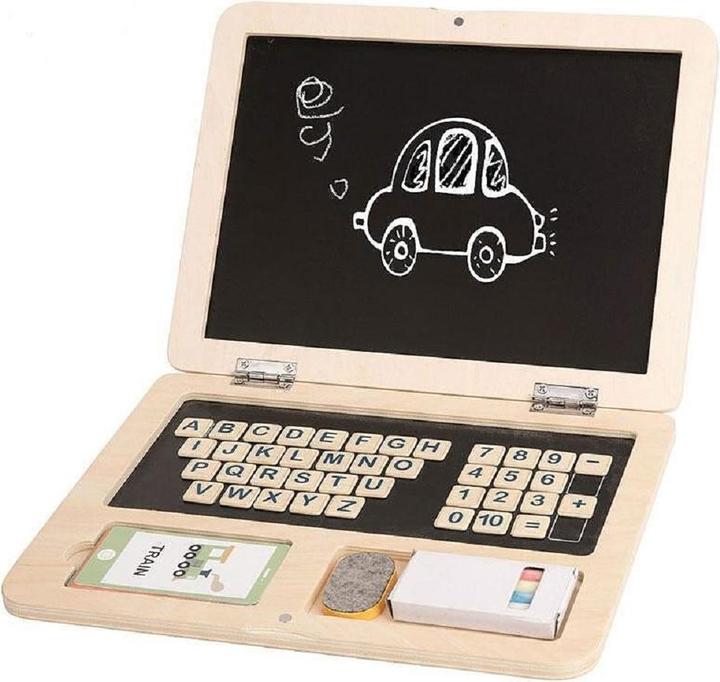 Produktbild Tooky Toy Laptop-Zubehör aus Holz, Puzzle, Science Literek Written Dry Table 58 e.