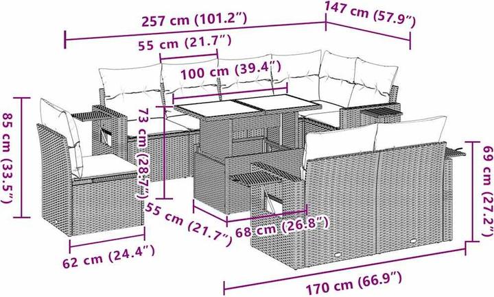 Produktbild vidaXL Huxley