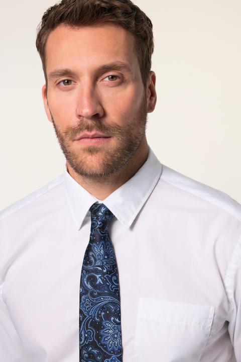 Immagine prodotto JP1880 Cravatta di seta da ufficio con fantasia floreale, taglio molto lungo e 7,5 cm di larghezza