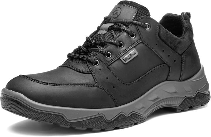 Ara Renzo-GTX sneakers voor heren, zwart, antraciet, 45 EU, zwart antraciet, 45 EU (45)