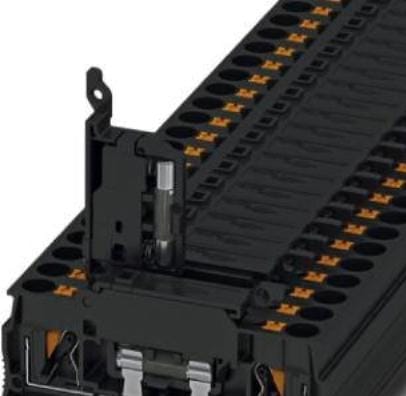 Image du produit Phoenix Contact PTC 4-HESI (5X20) 3270200 Borne de traversée pour fusible 0.20 mm² 4 mm² Noir 50 pcs.