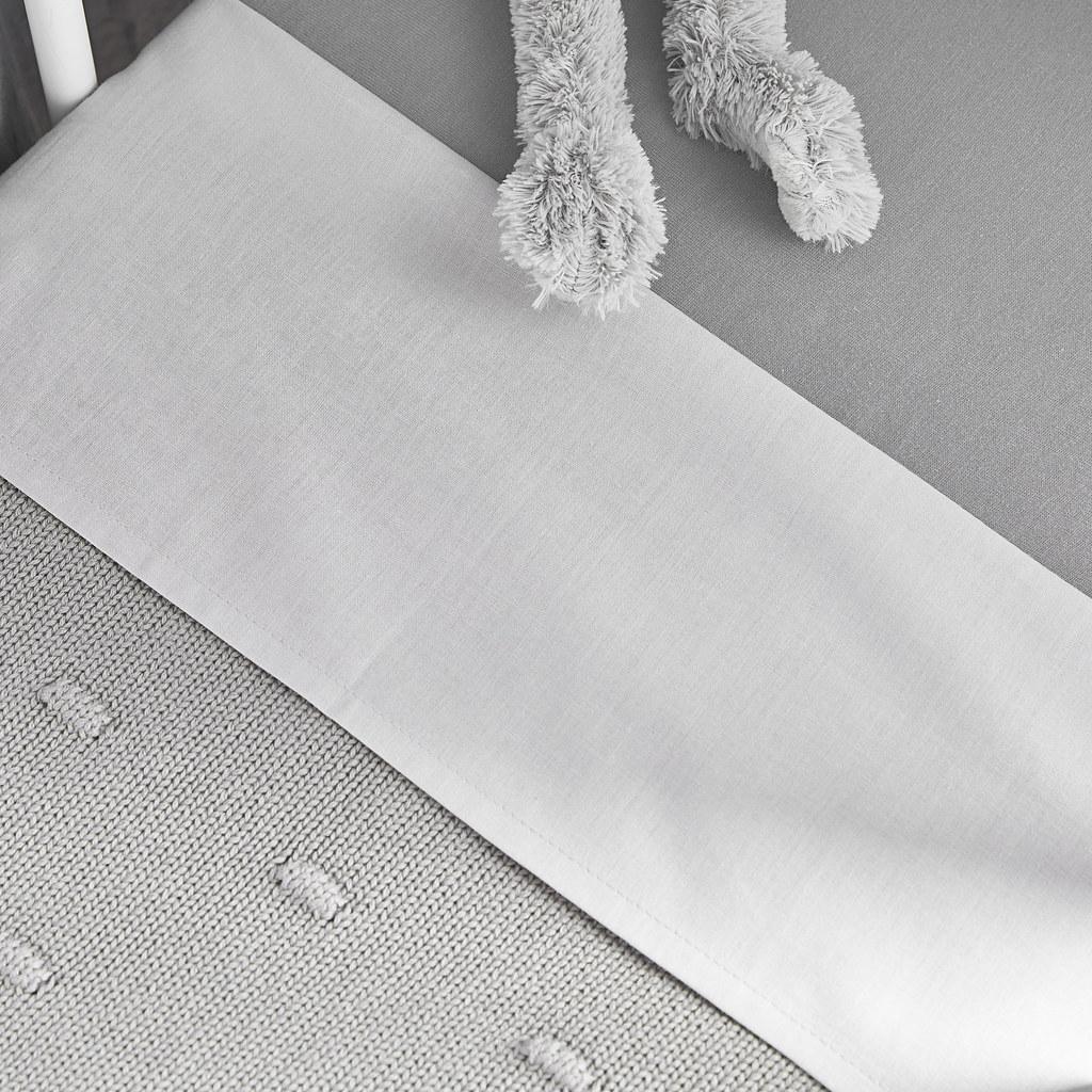Thumbnail - Meyco, Babyduvet, Bettlaken Uni weiss