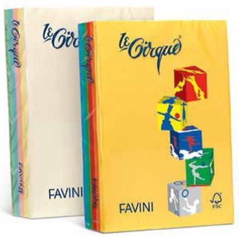 Favini Cartotecnica Risma Le Cirque 80gr Mix (A4, 500 Blätter, 80 g/m²)