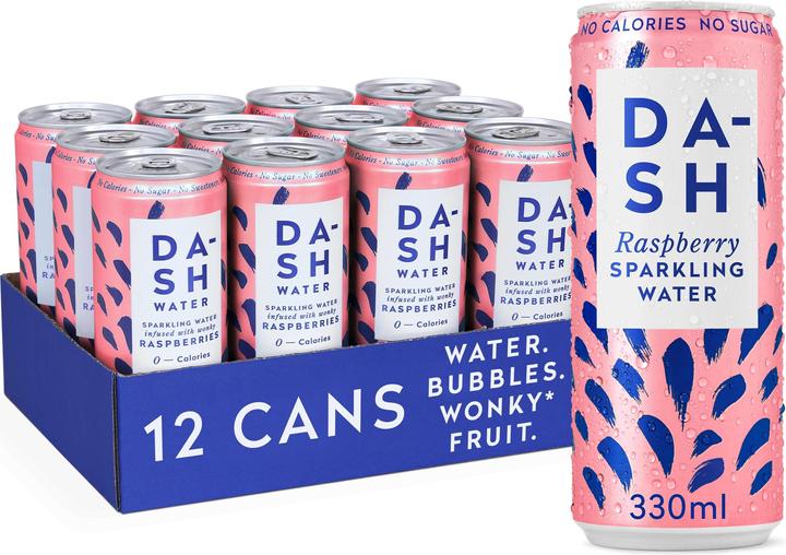 Produktbild Dash Water Raspberries (12 x 33 cl)
