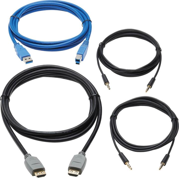 Actual product image Eaton HDMI KVM Cable Kit for Tripp Lite B005-HUA2-K and B005-HUA4 KVM 4K HDMI USB 3.2 Gen