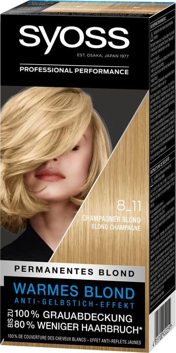 Image du produit Syoss Coloration permanente 8 11 Champagne Blond (Champagne Blonde)