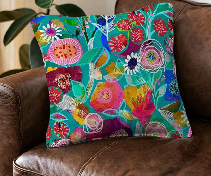 Immagine prodotto Globaltex Polyester-Stoff "Stevan Verde", 140 cm breit, Meterware