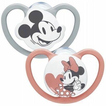 NUK Disney Mickey Space Silikon-Schnuller 2er 6-18 (2x, 6 - 18 Monate)