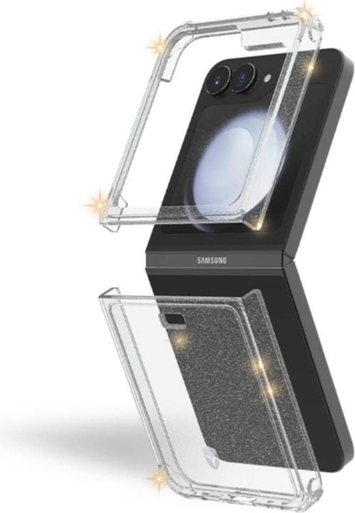 Immagine prodotto Force Case Cover protettiva per Galaxy Z Flip 6 Anticaduta 2m Duo Glitter (Samsung Galaxy Z Flip6, Samsung Galaxy Z Flip7 FE)