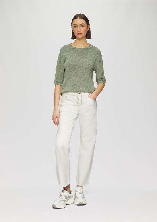 Produktbild S.Oliver Jeans-Hose Cropped-Jeans Karolin / Regular Fit / Mid Rise / Straight Leg / offener Saum (44)