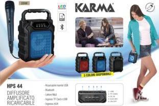 Produktbild Karma Italiana HPS 44B PA System 12 W Portable PA System Blau (4 h, Batteriebetrieb)