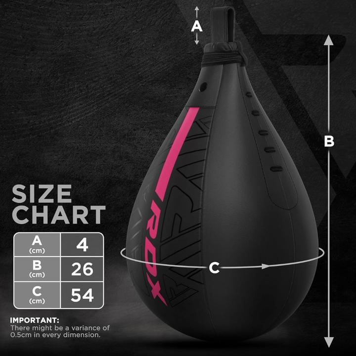 Produktbild Rdx 2Pc Speed Ball F6 Matte Pink + Swivel