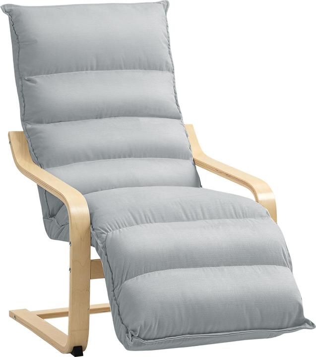 Immagine prodotto Homcom Lounge-Sessel Polyester, Birkenlaminat Hellgrau
