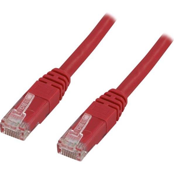 Deltaco UTP Cat6 - 3 m - Cat6 - RJ-45 - RJ-45 - Rot (U/FTP, CAT6, 3 m), Netzwerkkabel