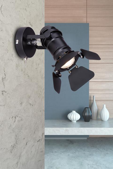 Produktbild Globo Strahler Egon schwarz 1xGU10 (GU10)