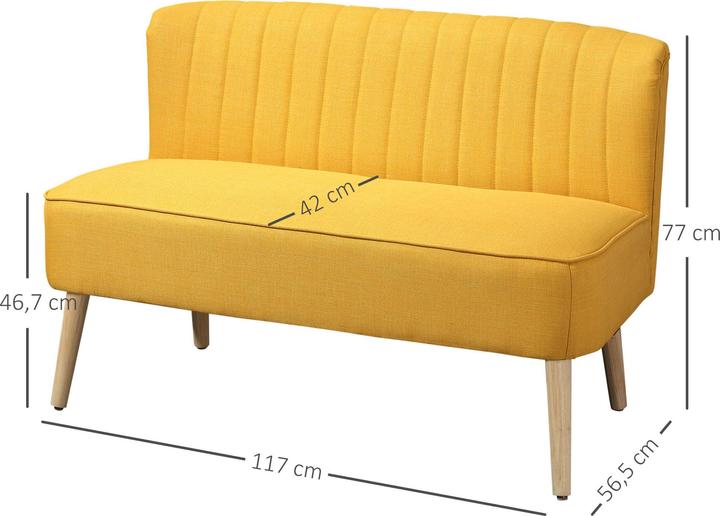 Immagine prodotto Homcom Divano per 2 persone (2 posti)