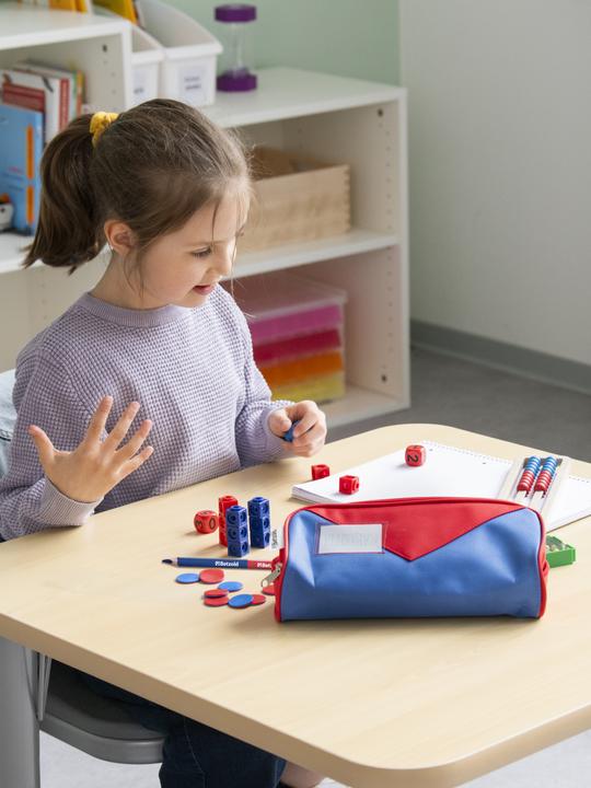 Actual product image Betzold Arithmetic pencil case with treeNside arithmetic frame