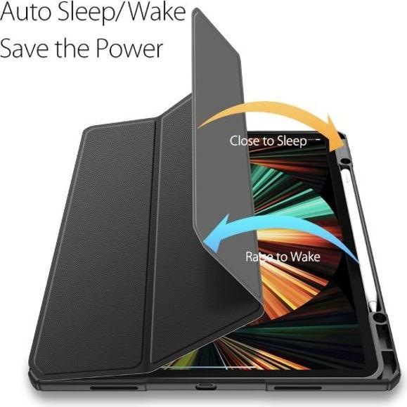 Productafbeelding Dux Ducis Toby Serie Leren Boekomslag Hoesje (iPad Pro 12.9 2018 (3e generatie), iPad Pro 12,9 2020 (4e generatie), iPad Pro 12,9 2021 (5e Gen), iPad Pro 12,9 2022 (6e Gen))