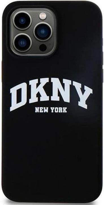 Produktbild DKNY DKHMP13XSNYACH iPhone 13 Pro Max 6.7" czarny/black hardcase Liquid Silicone White Printed Logo (Apple iPhone 13 Pro Max)
